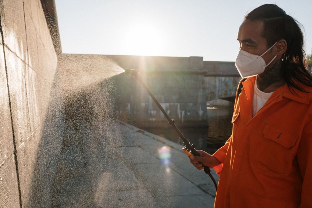 Pressure washing service